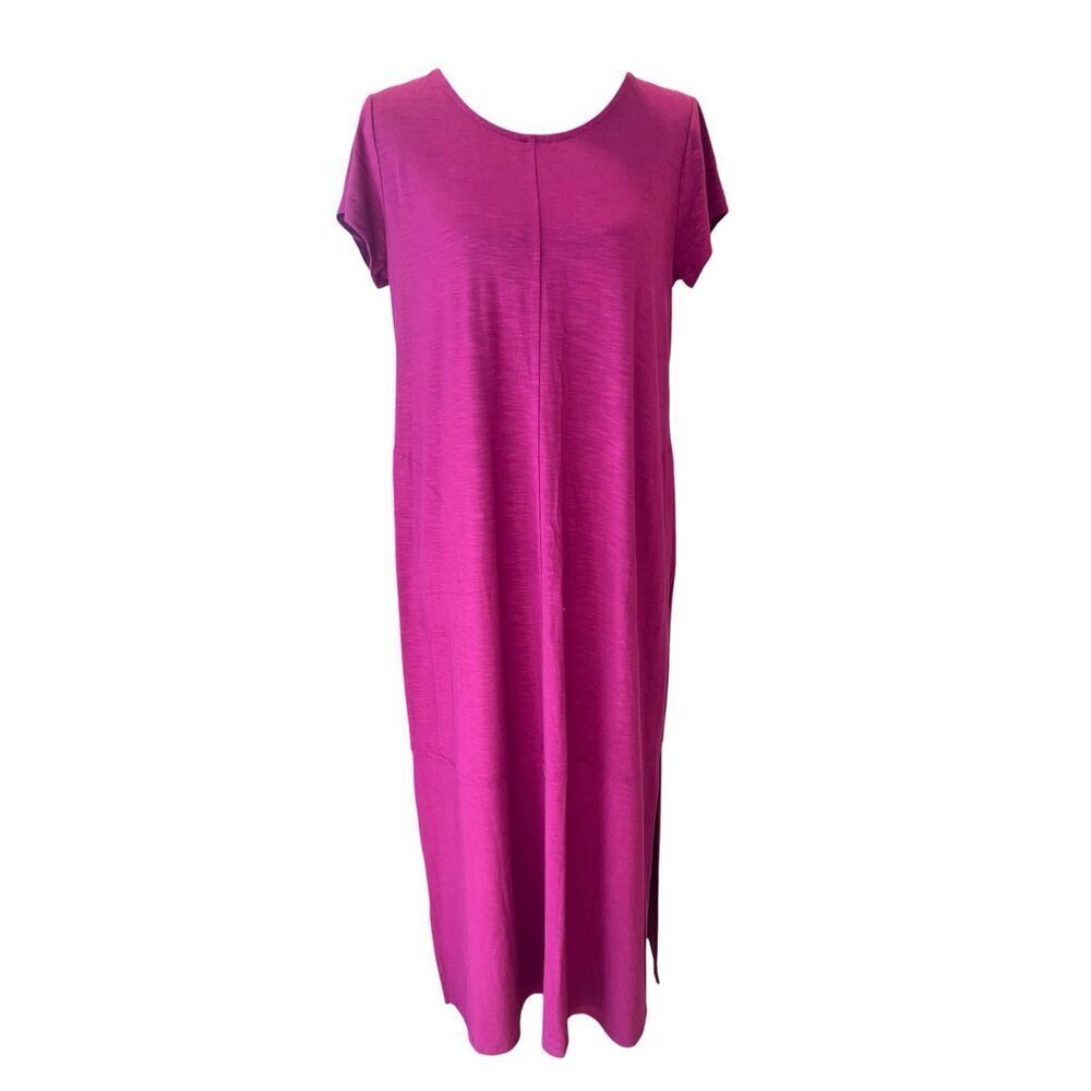 J.Jill woman’s Small Petite tshirt dewberry purple maxi elevated soft dress